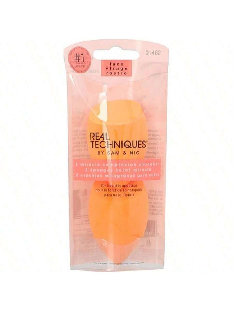 Miracle Complexion Sponge Duo - 1462 by Real Techniques for Women - 2 Pc Sponge