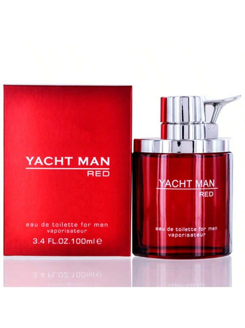 Yacht Man Red by Myrurgia Men Eau De Toilette Spray 3.4 oz