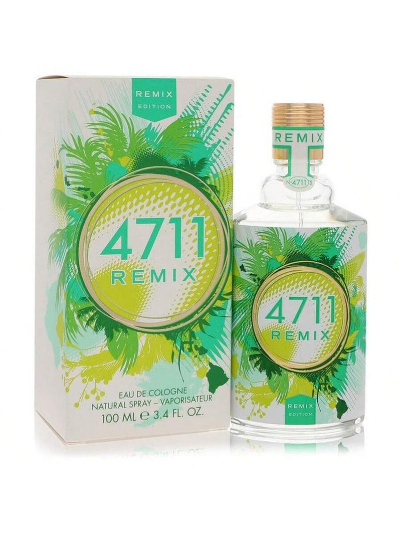 4711 Remix Green Oasis by Muelhens, 3.4oz Eau de Cologne Spray for Unisex