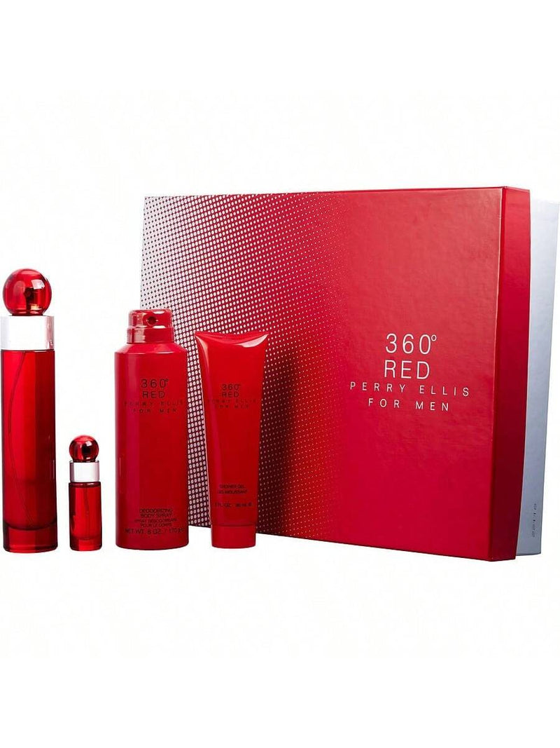 Perry Ellis 360 Red by Perry Ellis, 4 Piece Gift Set for Men