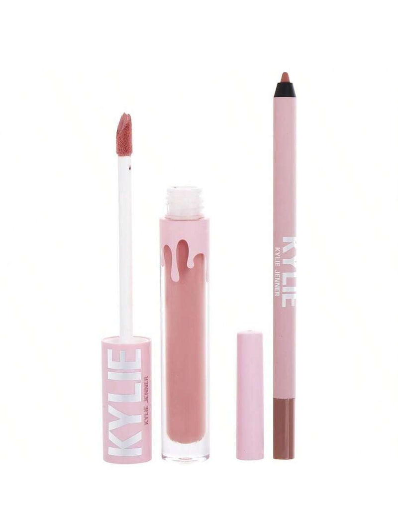 Matte Lip Kit - 300 Koko K by Kylie Cosmetics for Women - 2 Pc 0.10oz Matte Liquid Lipstick, 0.039oz Lip Liner