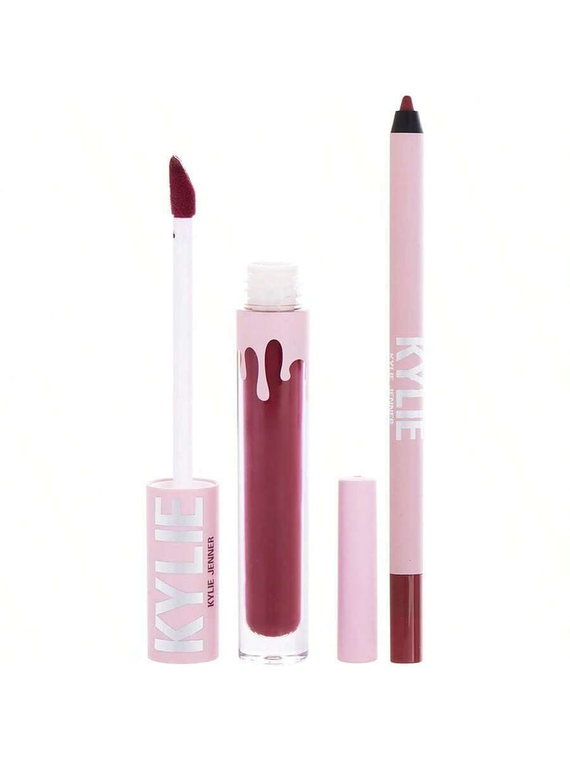 Matte Lip Kit - 103 Better Not Pout by Kylie Cosmetics for Women - 2 Pc 0.10oz Matte Liquid Lipstick, 0.039oz Lip Liner