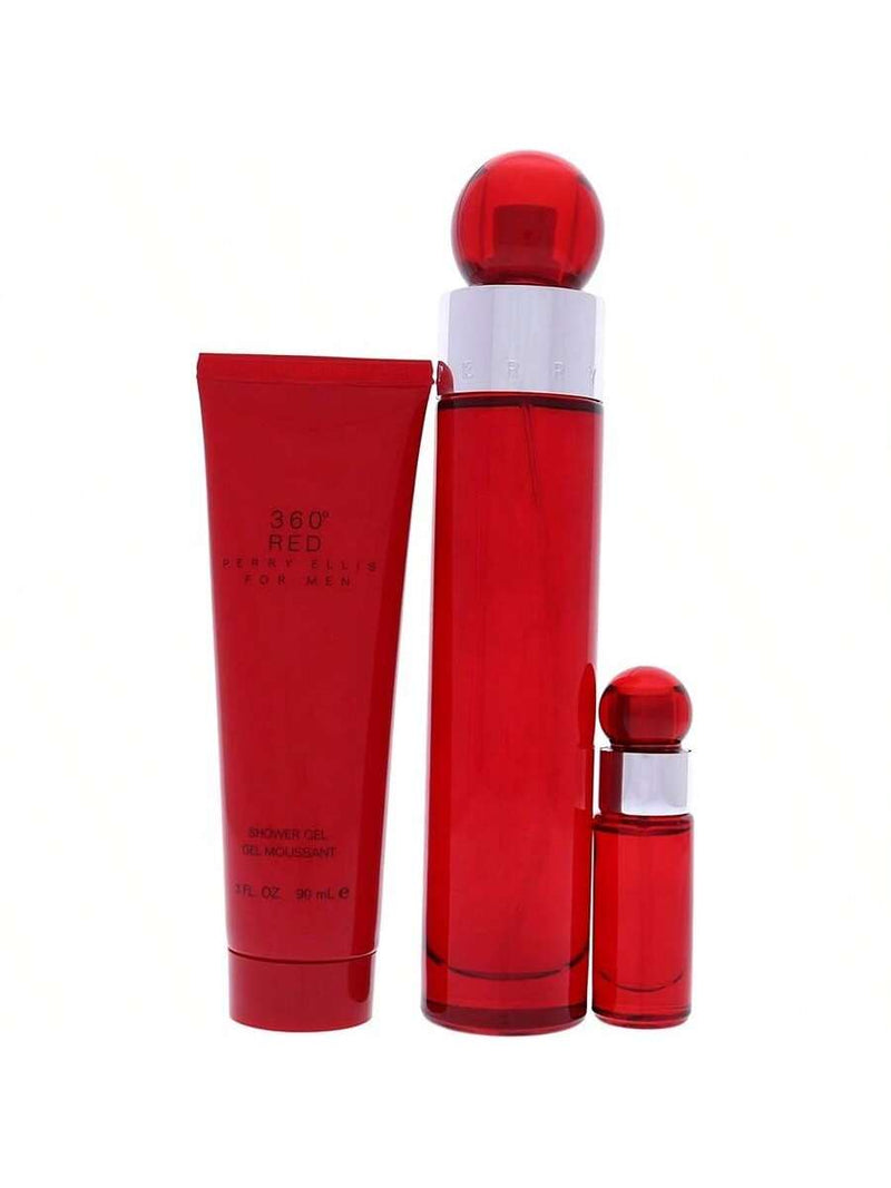 Perry Ellis 360 Red by Perry Ellis, 3 Piece Gift Set for Men