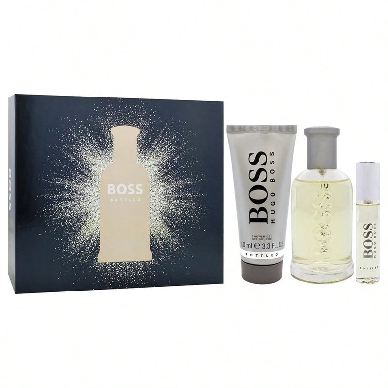 Boss No. 6 by Hugo Boss for Men - 3 Pc Gift Set 3.3oz EDT Spray, 3.3oz Shower Gel, 2.4oz Deodorant Stick