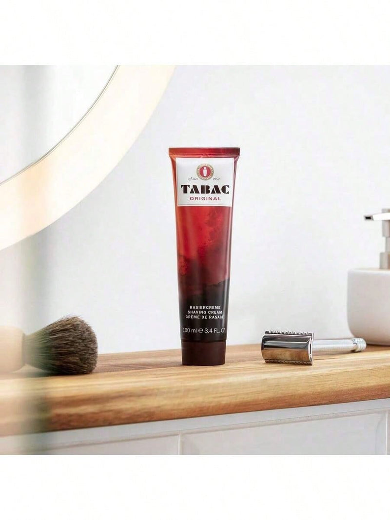 Tabac by Maurer & Wirtz, 3.4 oz Shaving Cream for Men