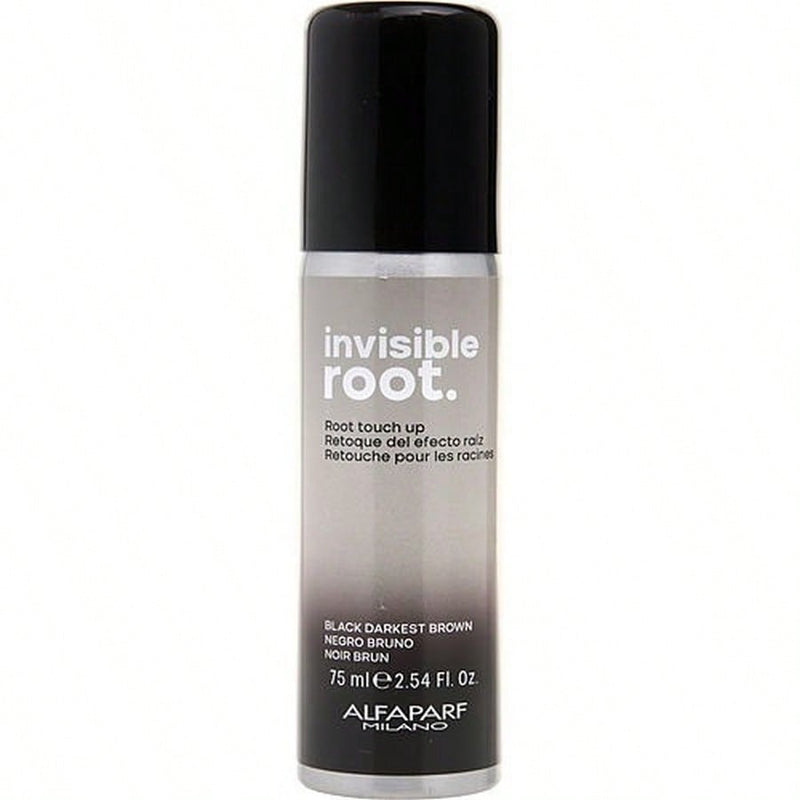 Invisible Root Touch Up Spray - Black Darkest Brown by Alfaparf Milano for Unisex - 2.54 oz Hair Color