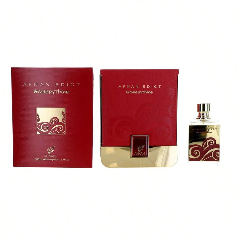 Afnan Edict Amberythme By Afnan Extrait De Parfum Spray (Unisex) 2.7 Oz
