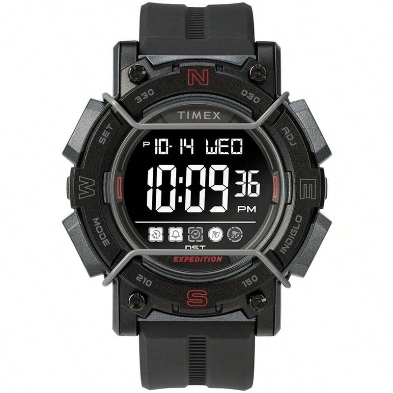 Timex Men's Expedition TW4B17900 Strap Black Dial Quartz Movement Buckle Clasp 47mm Round Watch