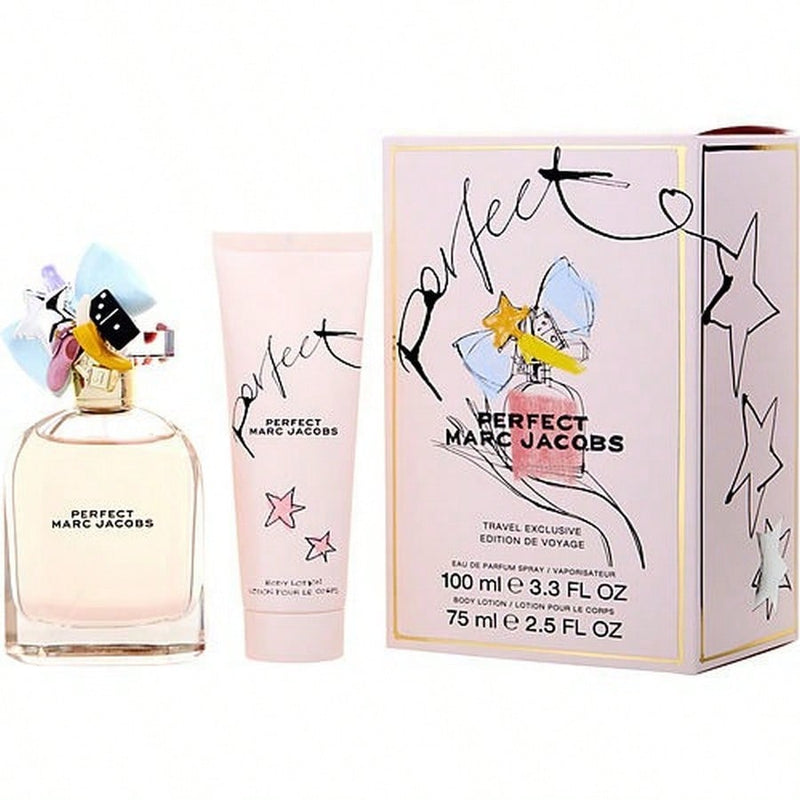 Perfect by Marc Jacobs for Women - 2 Pc Gift Set 3.3oz EDP Spray, 2.5oz Body Lotion