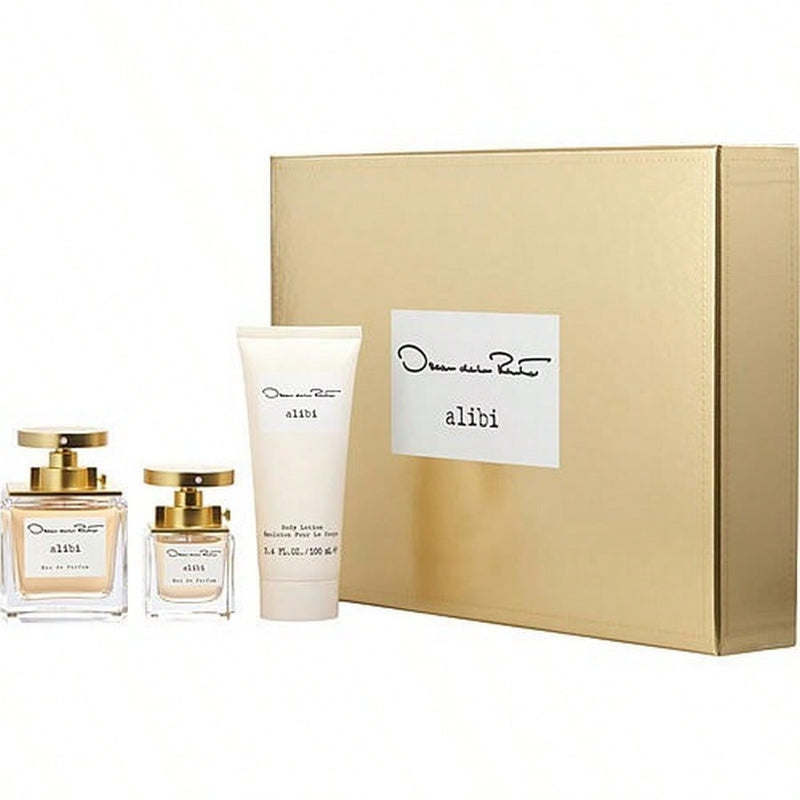 Alibi by Oscar De La Renta for Women - 3 Pc Gift Set 3.4oz EDP Spray, 1.0oz EDP Spray 3.4oz Body Lotion