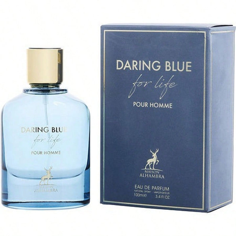 Daring Blue For Life by Maison Alhambra for Men - 3.4 oz EDP Spray