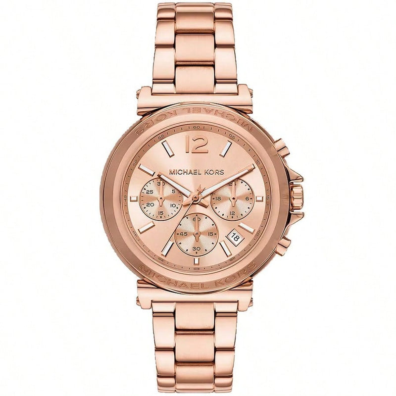 Michael Kors Women's Maren MK7494 Bracelet Rose gold Dial Quartz Movement Foldover Clasp 40mm Round Watch