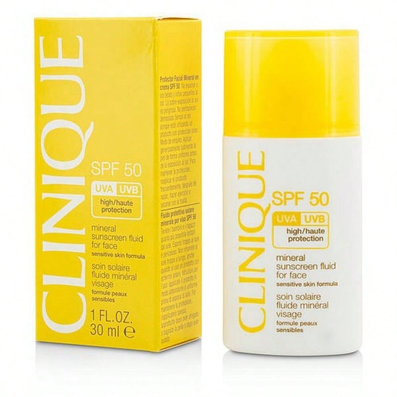 Mineral Sunscreen Fluid for Face SPF50 by Clinique for Women - 1 oz Sunscreen
