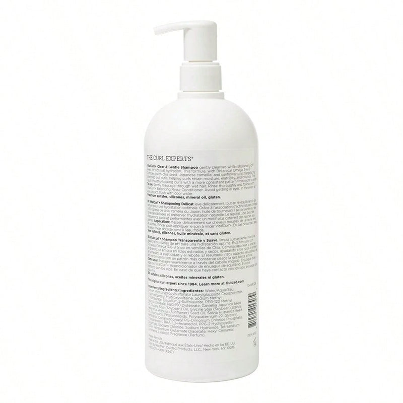VitalCurl Plus Clear and Gentle Shampoo by Ouidad for Unisex - 33.8 oz Shampoo
