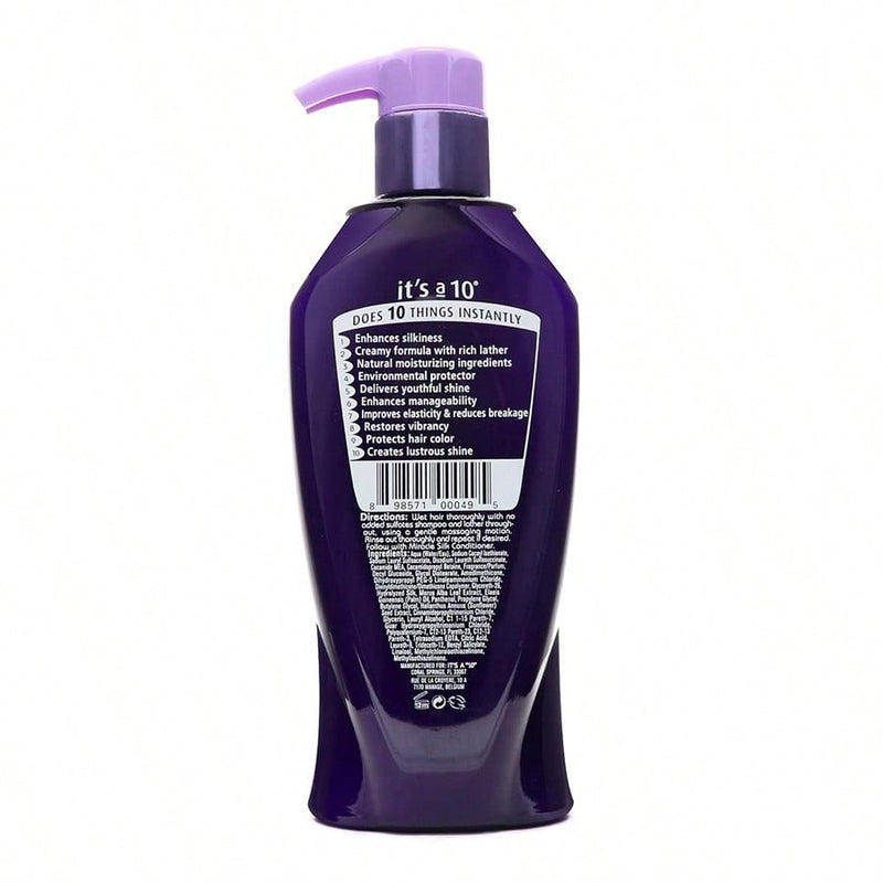 Silk Express Miracle Silk Shampoo by Its A 10 for Unisex - 10 oz Shampoo