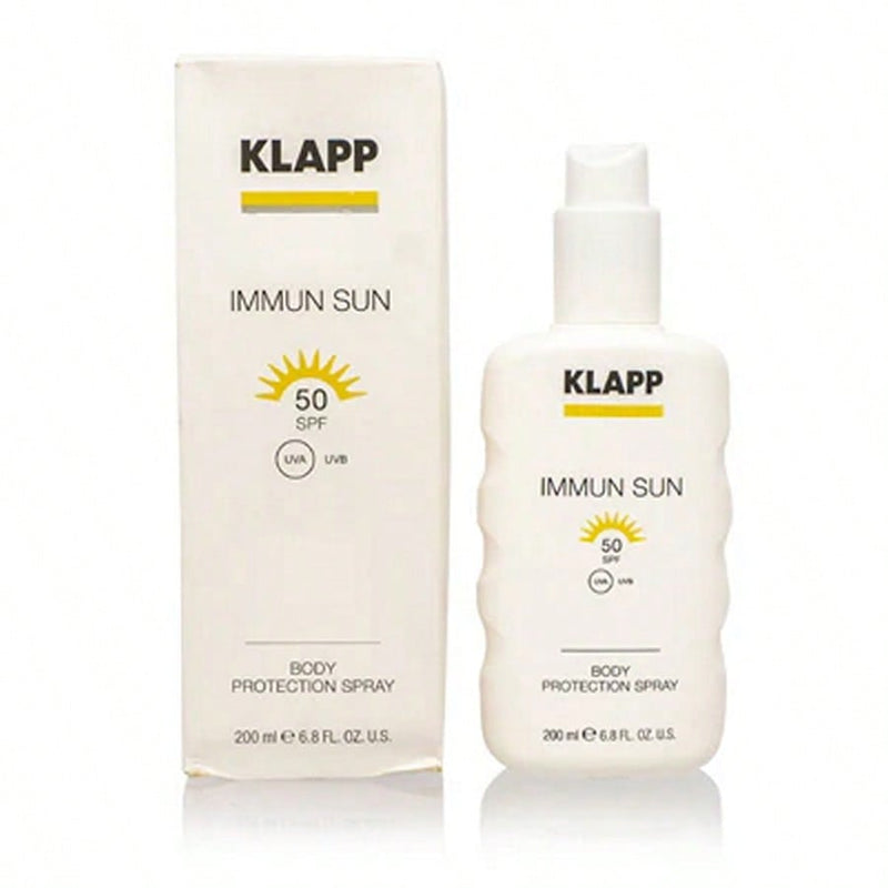 Klapp/Immun Sun Spf 50 Body Protection Spray Box Damaged 6.8 Oz (200 Ml)