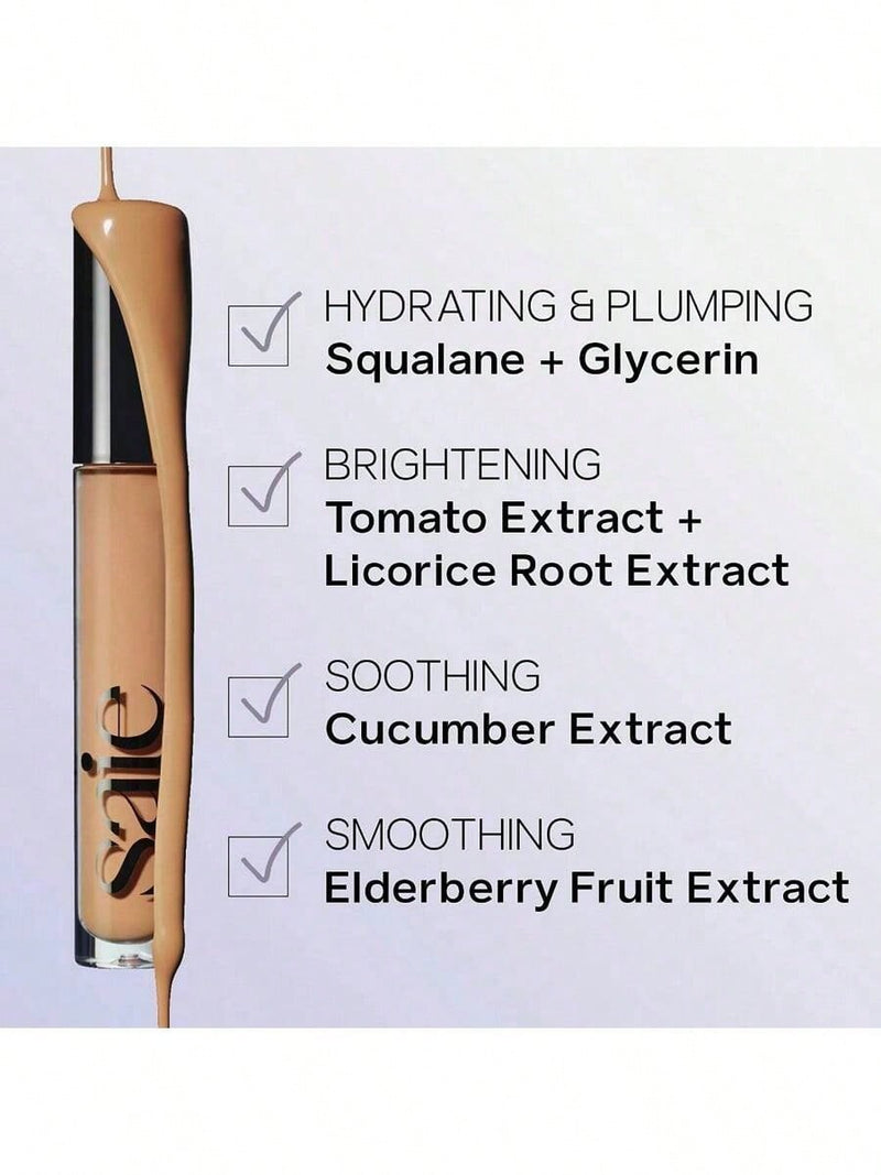 Saie Hydrabeam by Saie, .2 oz Brightening & Hydrating Under Eye Concealer- HB Four