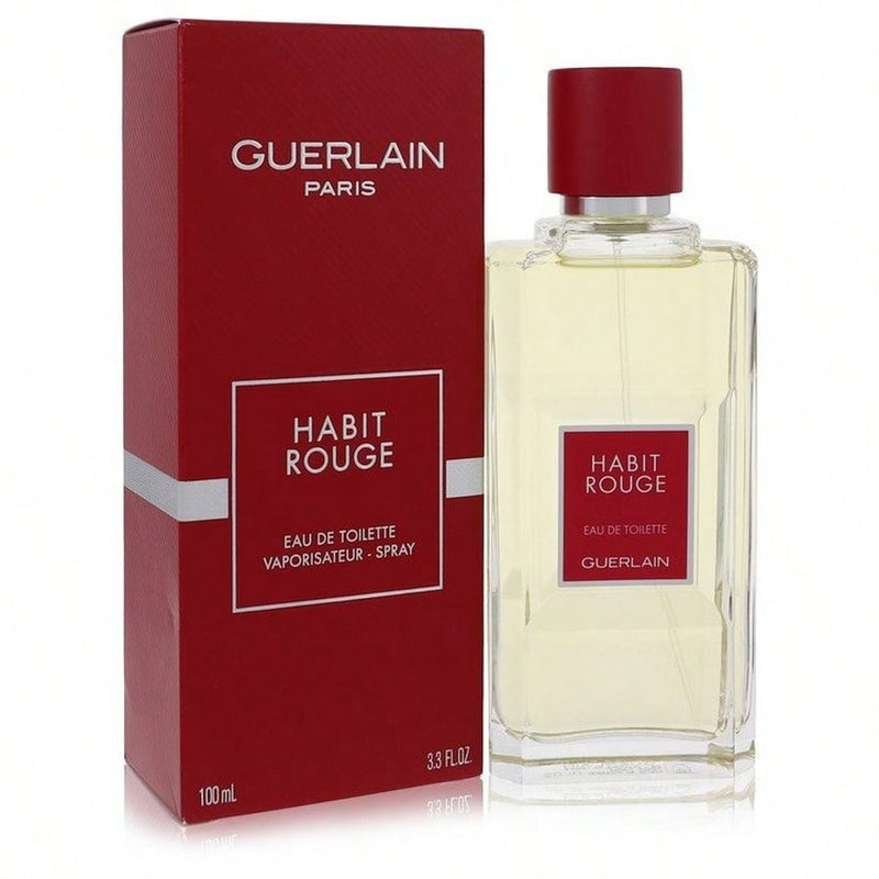 Habit Rouge by Guerlain Men Cologne / Eau De Toilette Spray 3.4 oz