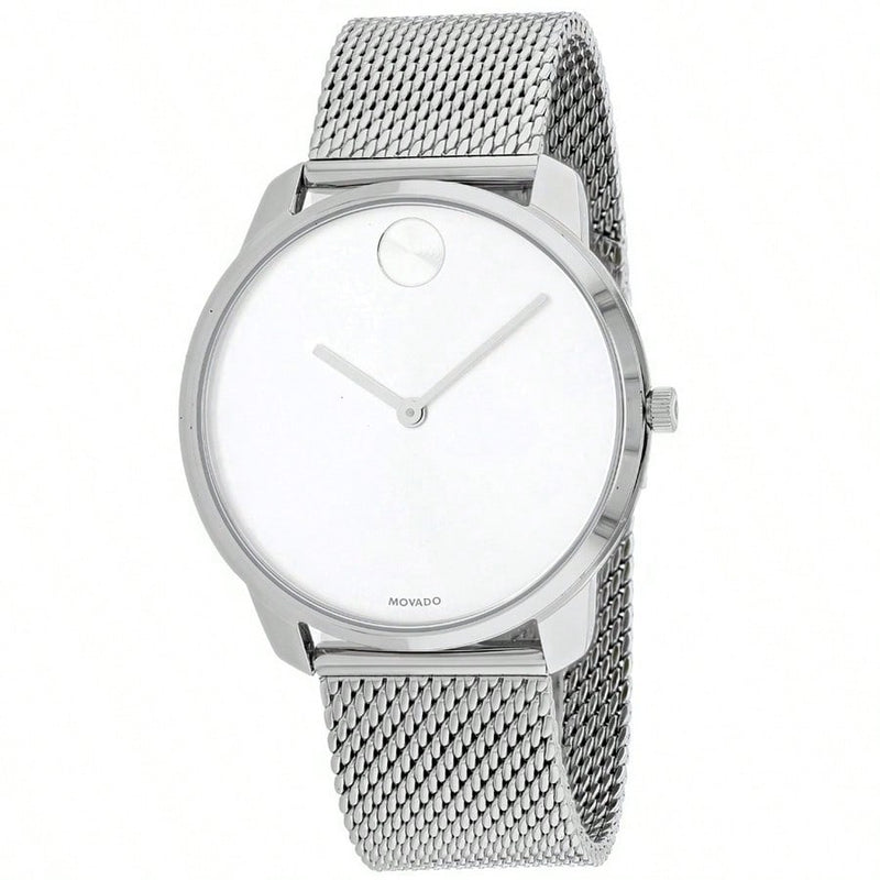 Movado Men's Bold 3600589 Bracelet Black Dial Quartz Movement Deployment Clasp 40mm Round Watch
