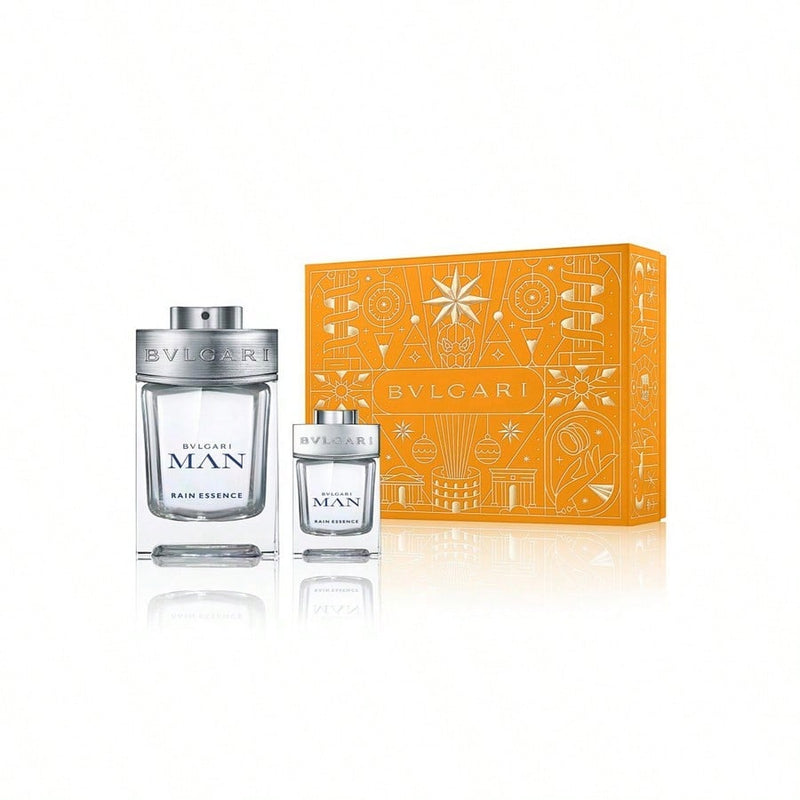 Bvlgari Man Rain Essence by Bvlgari for Men - 2 Pc Gift Set 3.4oz EDP Spray, 0.5oz EDP Spray