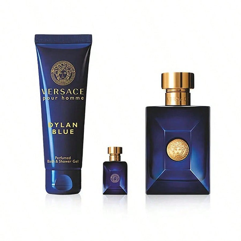 Versace Dylan Blue by Versace, 3 Piece Gift Set for Men