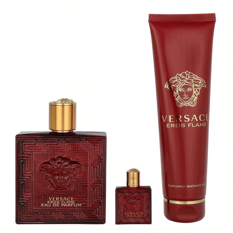 Eros Flame by Versace, 3 Piece Set for Men