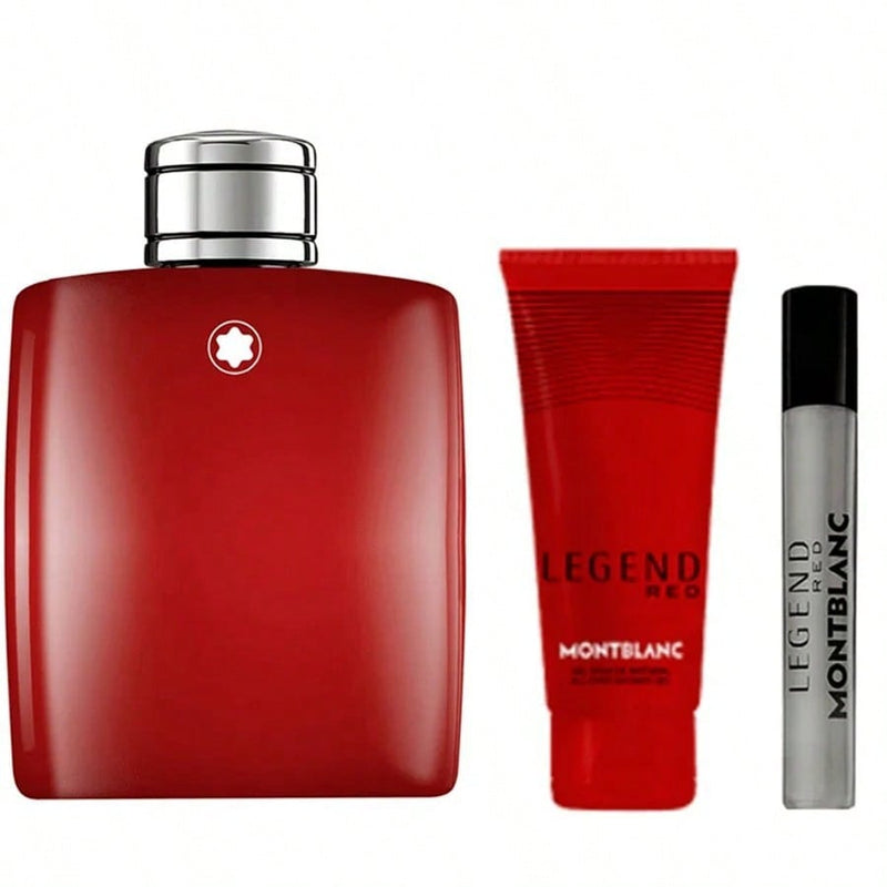 Montblanc Legend Red/Mont Blanc 3 Pc Set Men