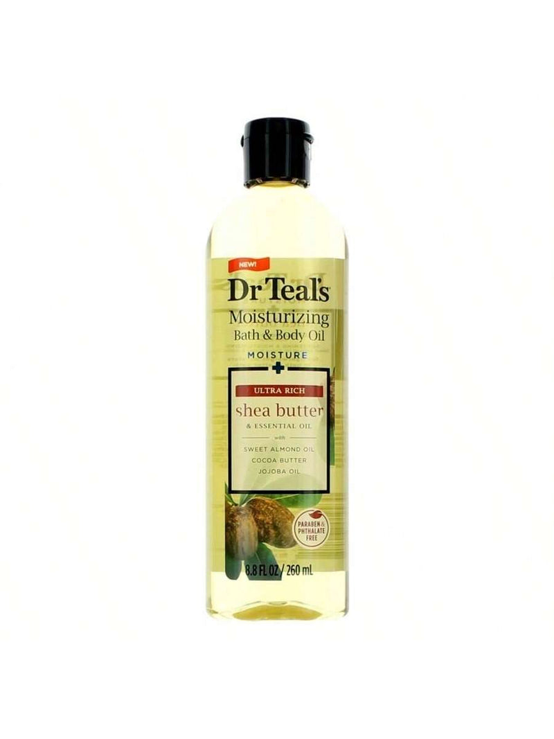 Shea Butter & Essential Oil by Dr. Teal's, 8.8oz Moisturizing Bath & Body Oil