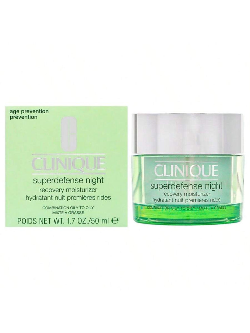 Superdefense Night Recovery Moisturizer - Combination Oily To Oily by Clinique for Women - 1.7 oz Moisturizer