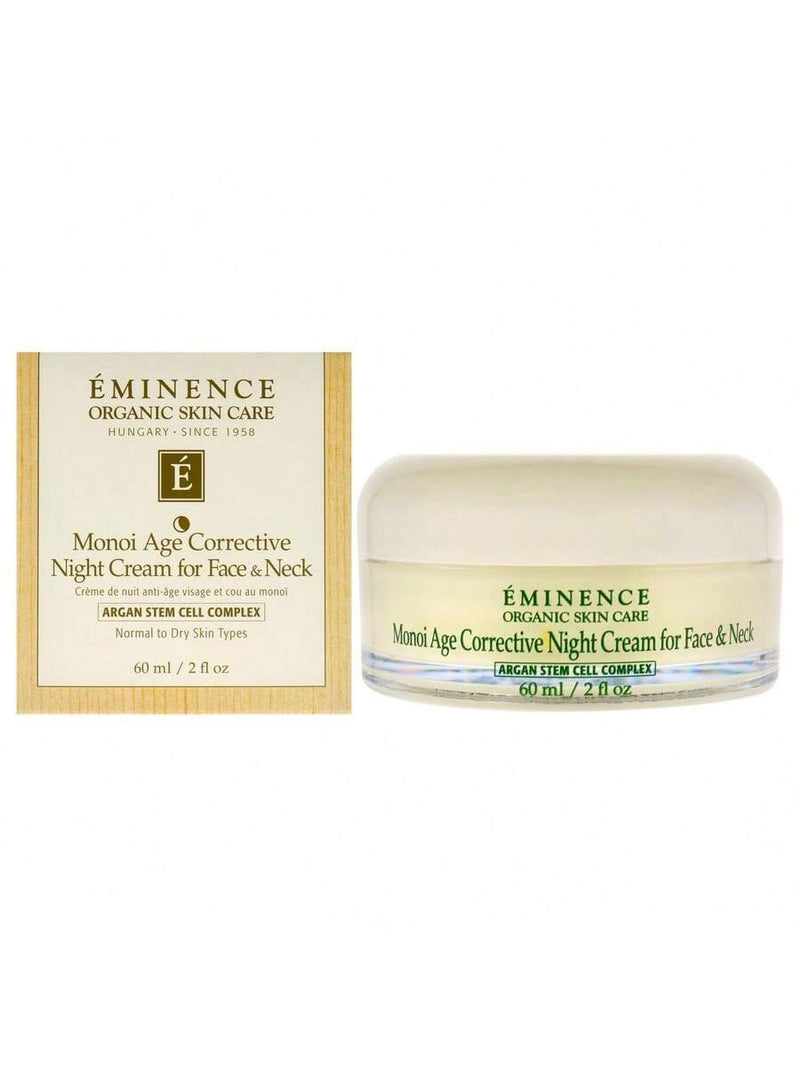 Monoi Age Corrective Night Cream for Face and Neck by Eminence for Unisex - 2 oz Cream