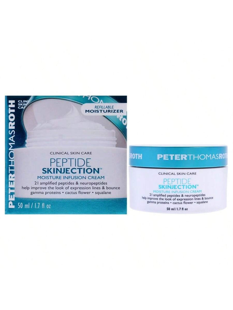 Peptide Skinjection Moisture Infusion Cream by Peter Thomas Roth for Unisex - 1.7 oz Cream (Refillable)