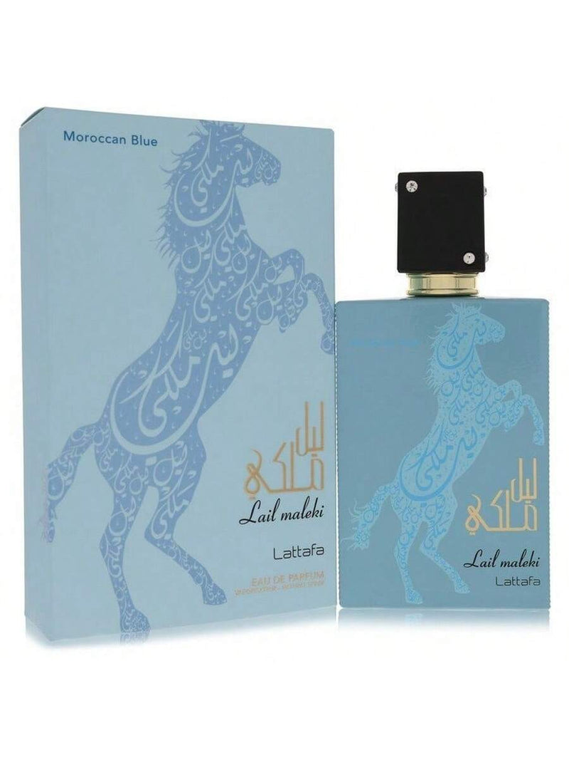 Lattafa Lail Maleki Morrocan Blue By Lattafa Eau De Parfum Spray (Unisex) 3.4 Oz