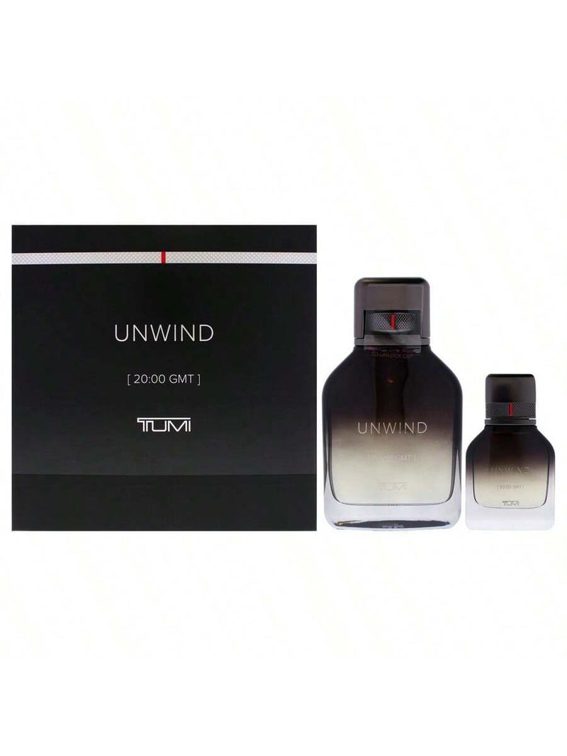 Unwind by Tumi for Men - 2 Pc Gift Set 6.8oz EDP Spray, 1oz EDP Spray