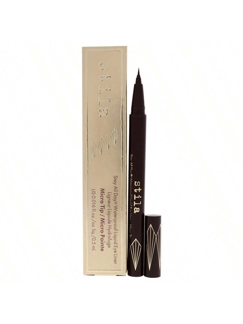 Stay All Day Waterproof Liquid Eye Liner - Micro Tip Dark Brown by Stila for Women - 0.016 oz Eyeliner