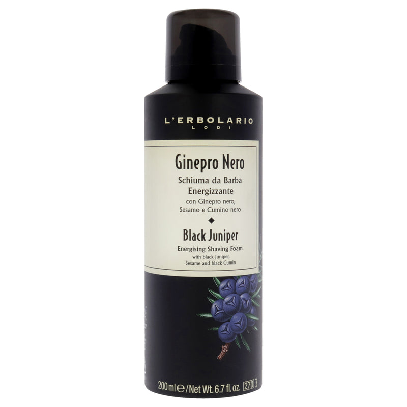 Lerbolario Black Juniper Energising Shaving Foam for Men