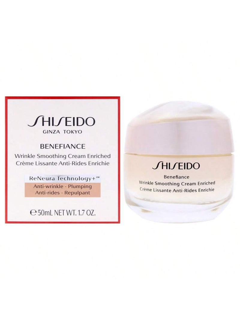 Benefiance Wrinkle Smoothing Cream Enriched by Shiseido for Unisex - 1.7 oz Cream