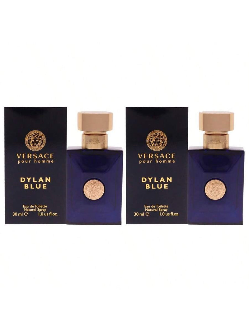 Dylan Blue by Versace for Men - 1 oz EDT Spray - Pack of 2