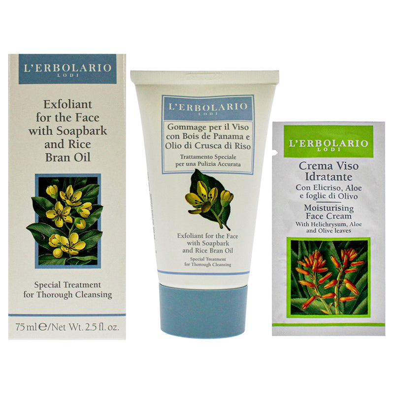 Lerbolario Exfoliant Soapbark Rice Bran Oil