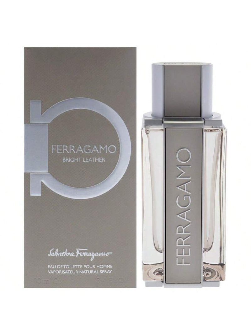 Bright Leather by Salvatore Ferragamo for Men - 3.4 oz EDT Spray