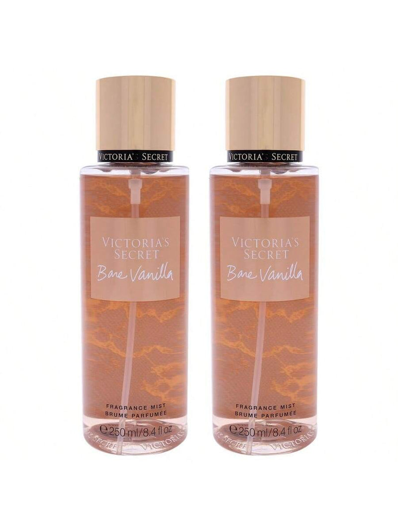 Bare Vanilla by Victorias Secret for Women - 8.4 oz Fragrance Mist - Pack of 2