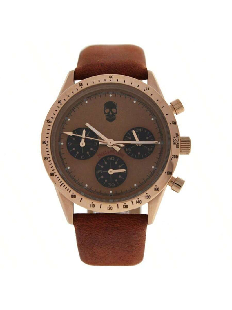 ZVM118 Master - Rose Gold/Brown Leather Strap Watch by Zadig & Voltaire for Women - 1 Pc Watch