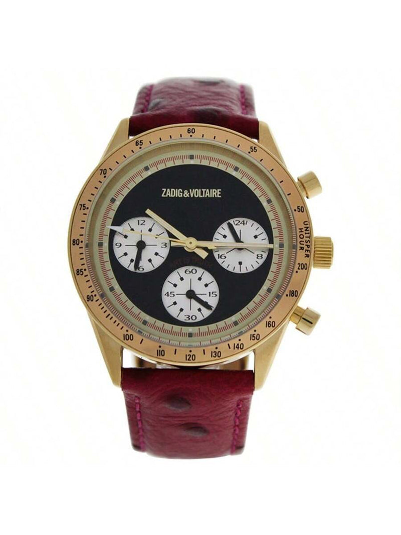 ZVM105 Master - Gold/Red Leather Strap Watch by Zadig & Voltaire for Women - 1 Pc Watch