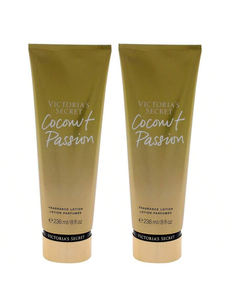 Coconut Passion Fragrance Lotion by Victorias Secret for Women - 8 oz Body Lotion - Pack of 2
