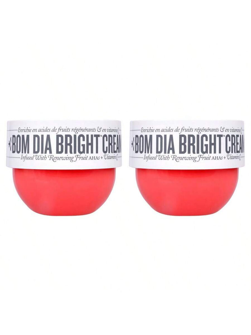 Bom Dia Bright Cream by Sol de Janeiro for Unisex - 2.5 oz Body Cream - Pack of 2
