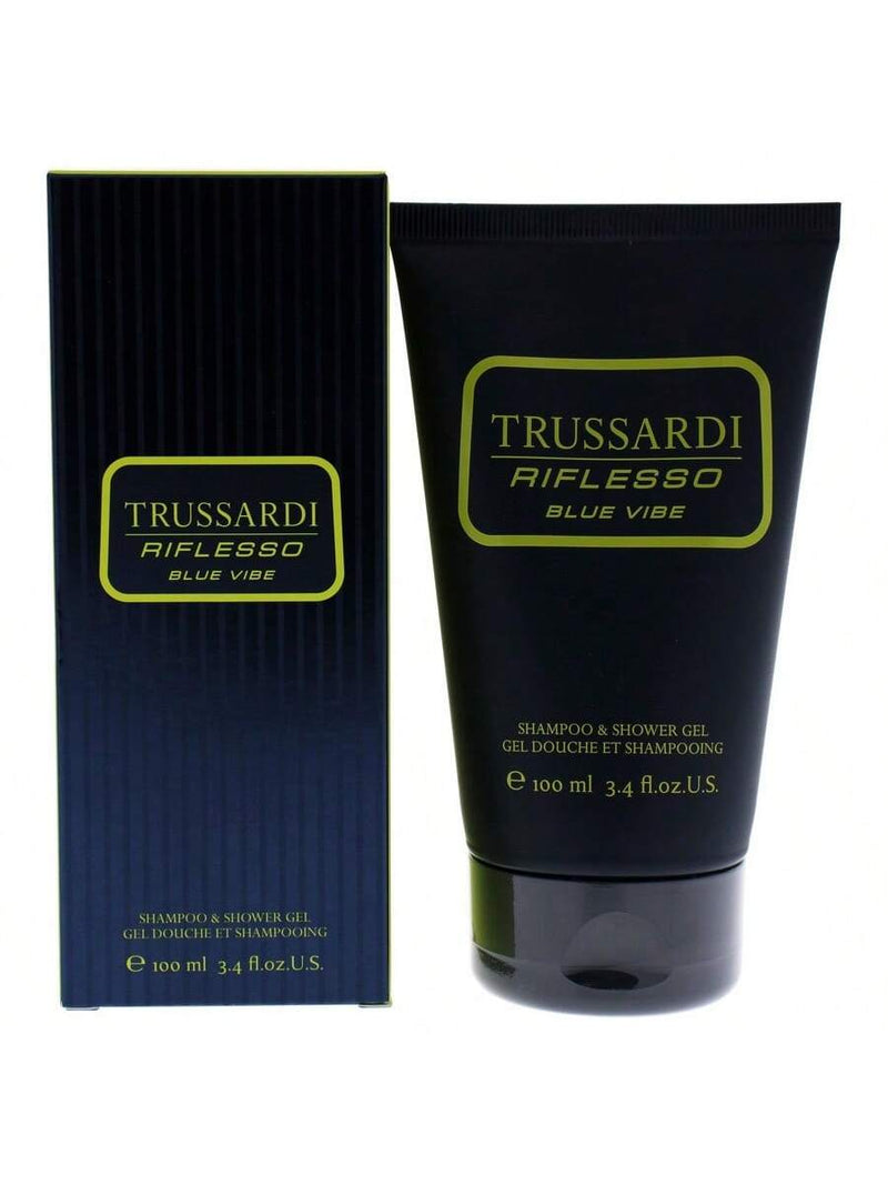 Riflesso Blue Vibe by Trussardi for Men - 3.4 oz Shampoo and Shower Gel