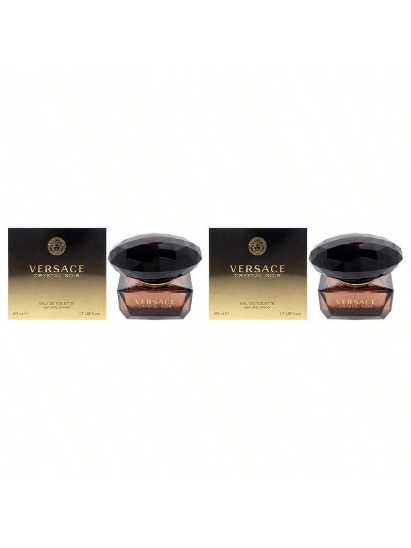 Versace Crystal Noir by Versace for Women - 1.7 oz EDT Spray - Pack of 2