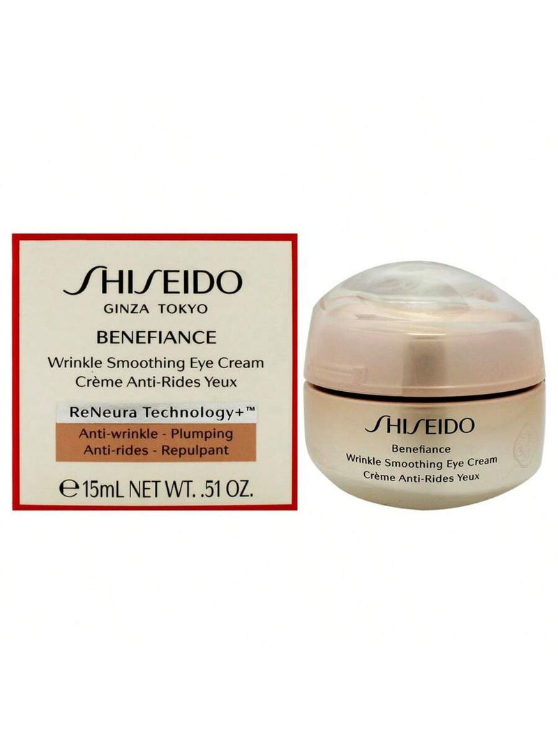 Benefiance Wrinkle Smoothing Eye Cream by Shiseido for Unisex - 0.51 oz Cream (Tester)