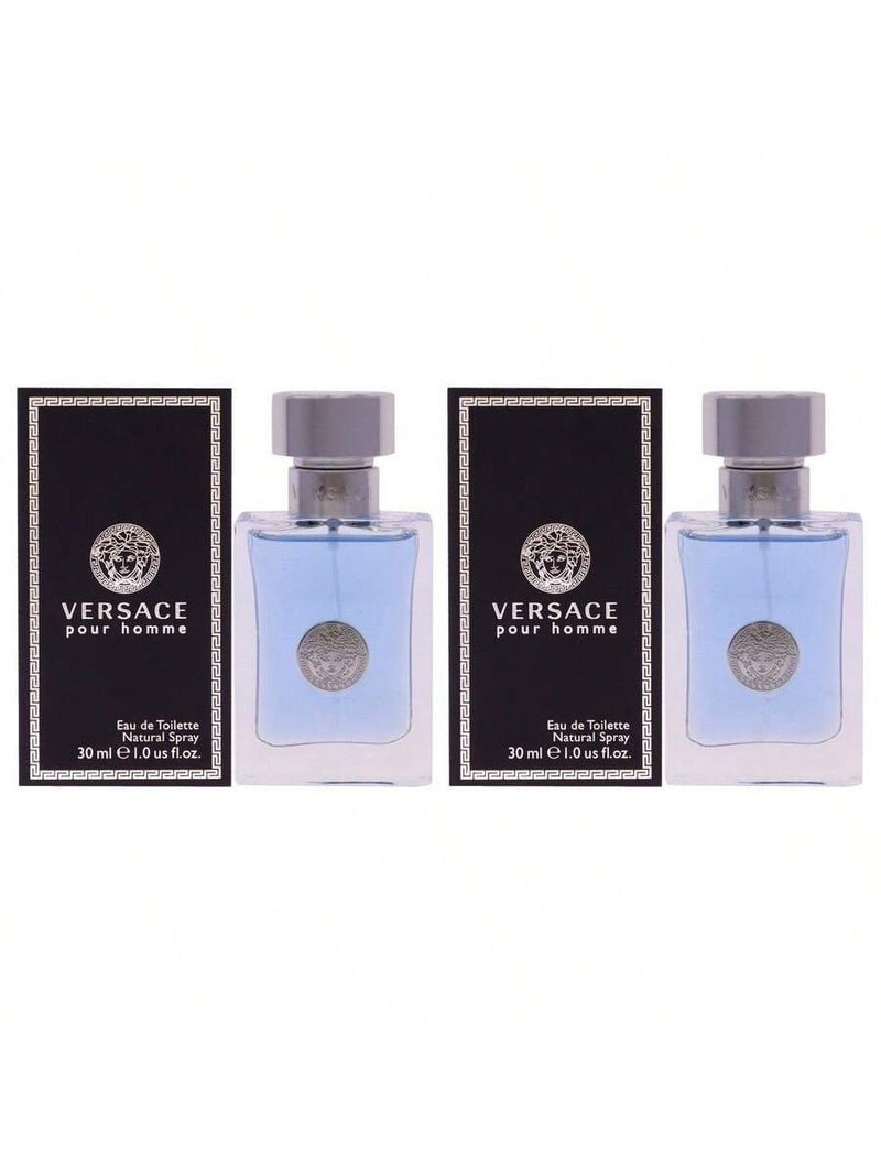 Versace Pour Homme by Versace for Men - 1 oz EDT Spray - Pack of 2