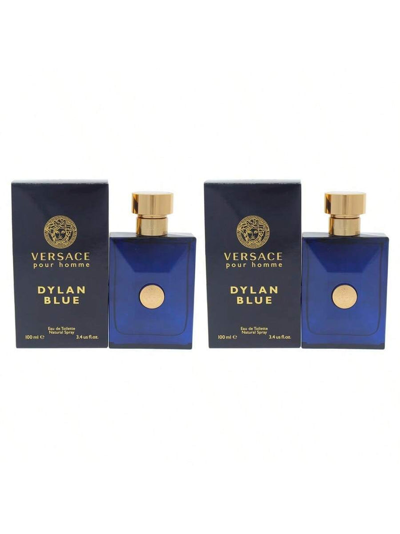 Dylan Blue by Versace for Men - 3.4 oz EDT Spray - Pack of 2