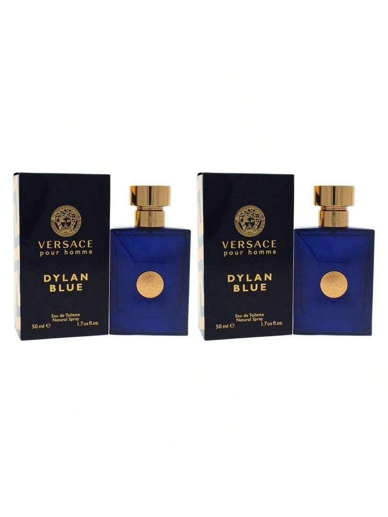 Dylan Blue by Versace for Men - 1.7 oz EDT Spray - Pack of 2